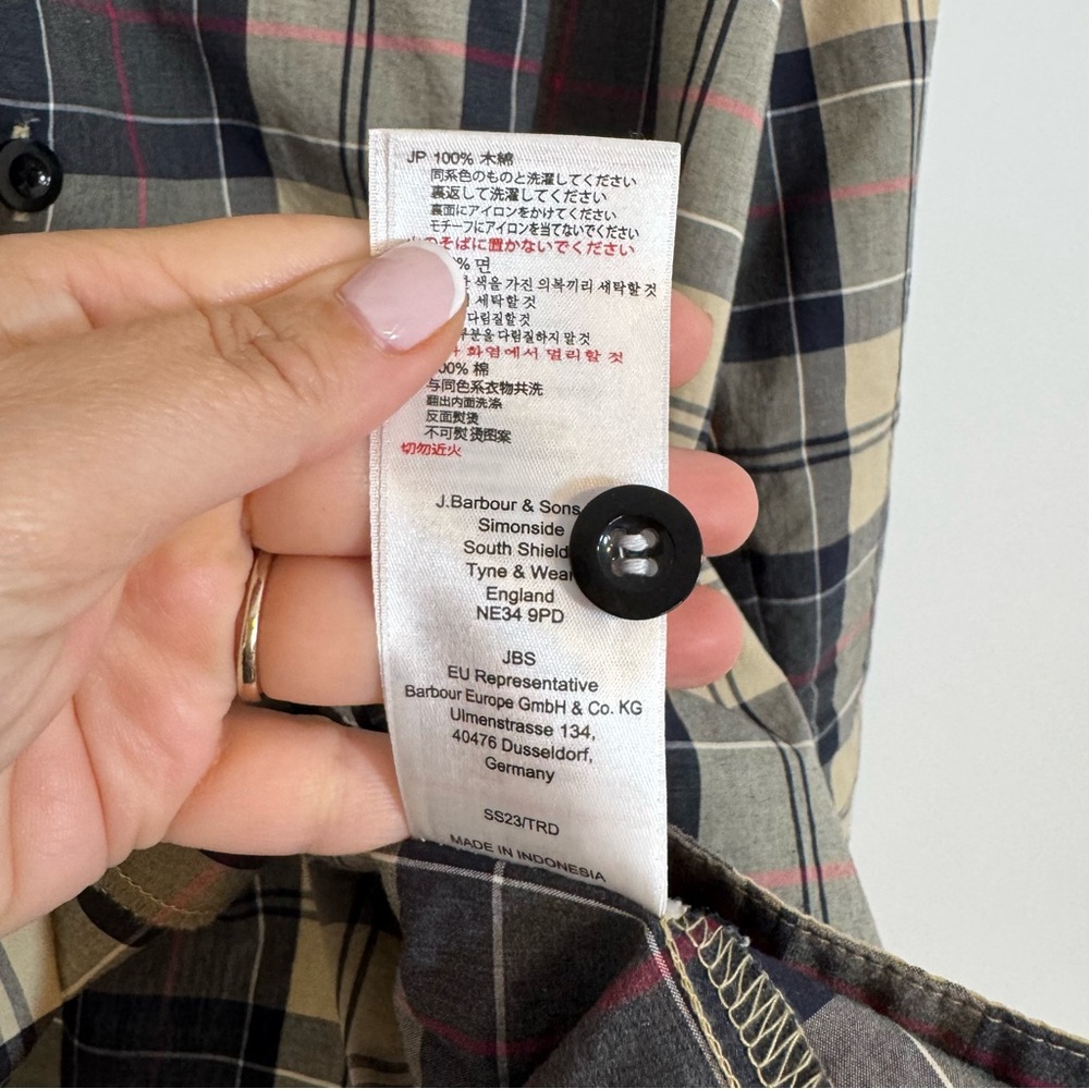 Barbour Plaid Woven Cotton Pajama Set in Stone Tartan Laith Tartan Men’s Size XL - Picture 11 of 16
